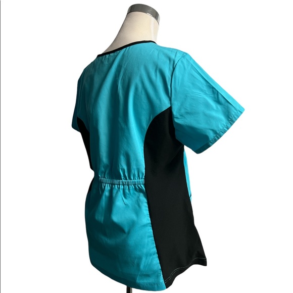 Cherokee Women's Infinity Mock Wrap Scrubs Top - Picture 5 of 12
